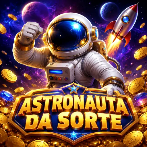 Astronauta do Spaceman flutuando durante uma rodada com multiplicador na tela